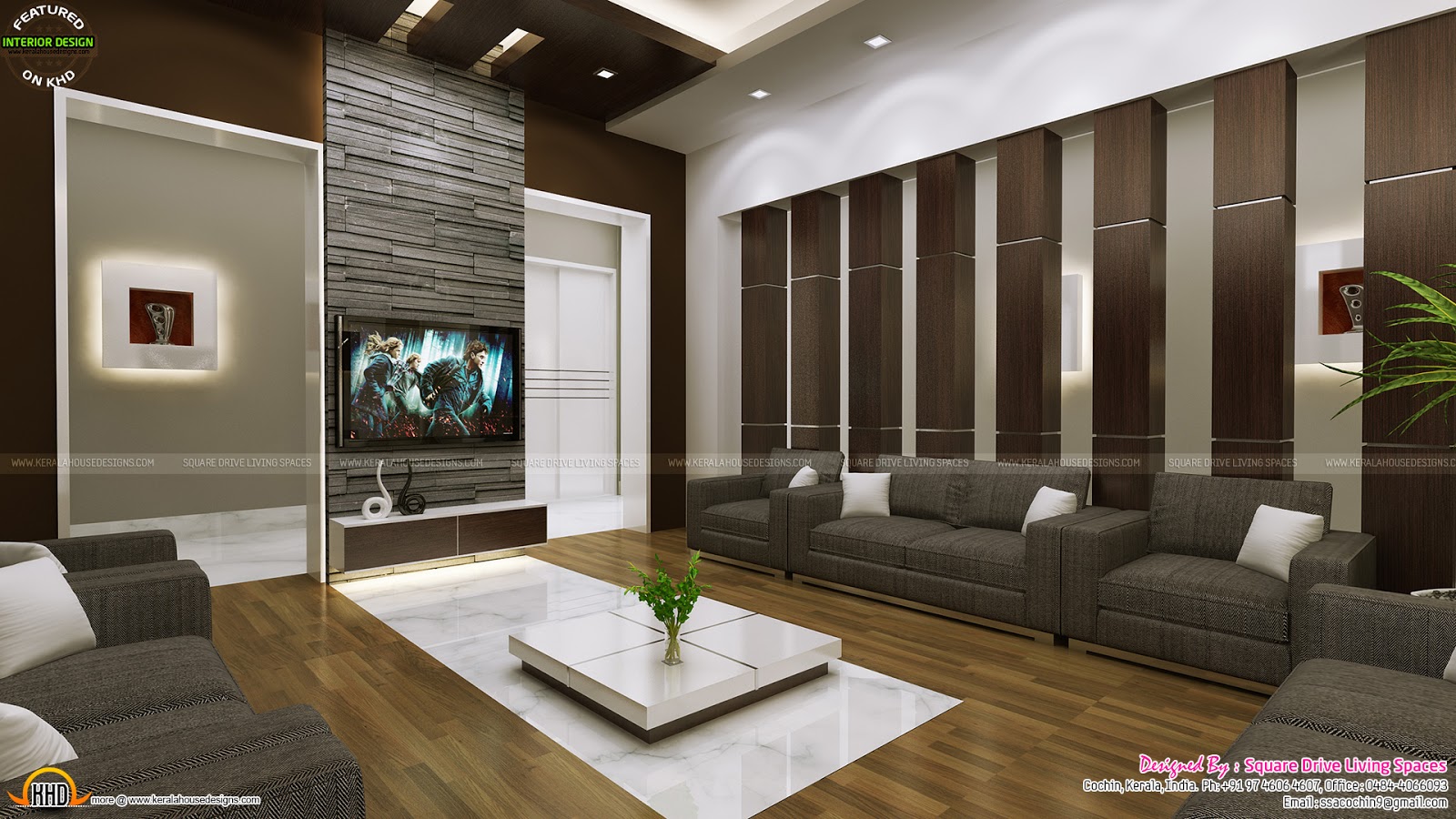 House interiors by R it designers - Kerala home design and ...