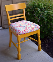 http://sisterswhat.blogspot.com/2013/10/yellow-craft-chair-tutorial.html