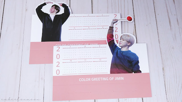 Color Greetings of Jimin | Pop-Up Desk Calendar