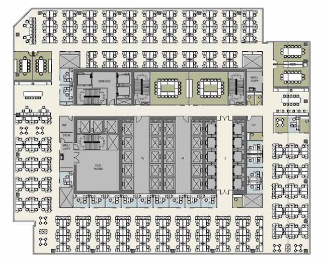 North tower base floor plan