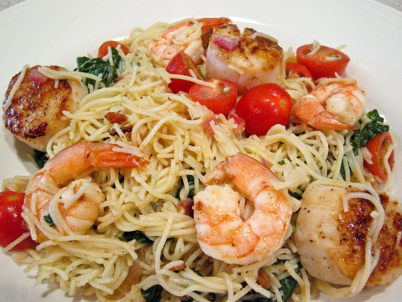 shrimp and scallop pasta