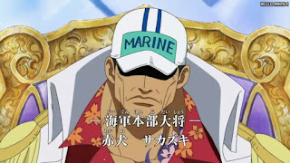 ワンピースアニメ 頂上戦争編 459話 サカズキ 赤犬 | ONE PIECE Episode 459