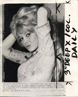 Coinciding with the 75th Birthday of Brigitte Bardot on 28th September 2009
