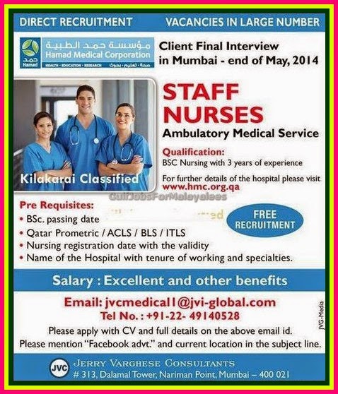 Hamad Medical Corporation Direct Free Recruitment