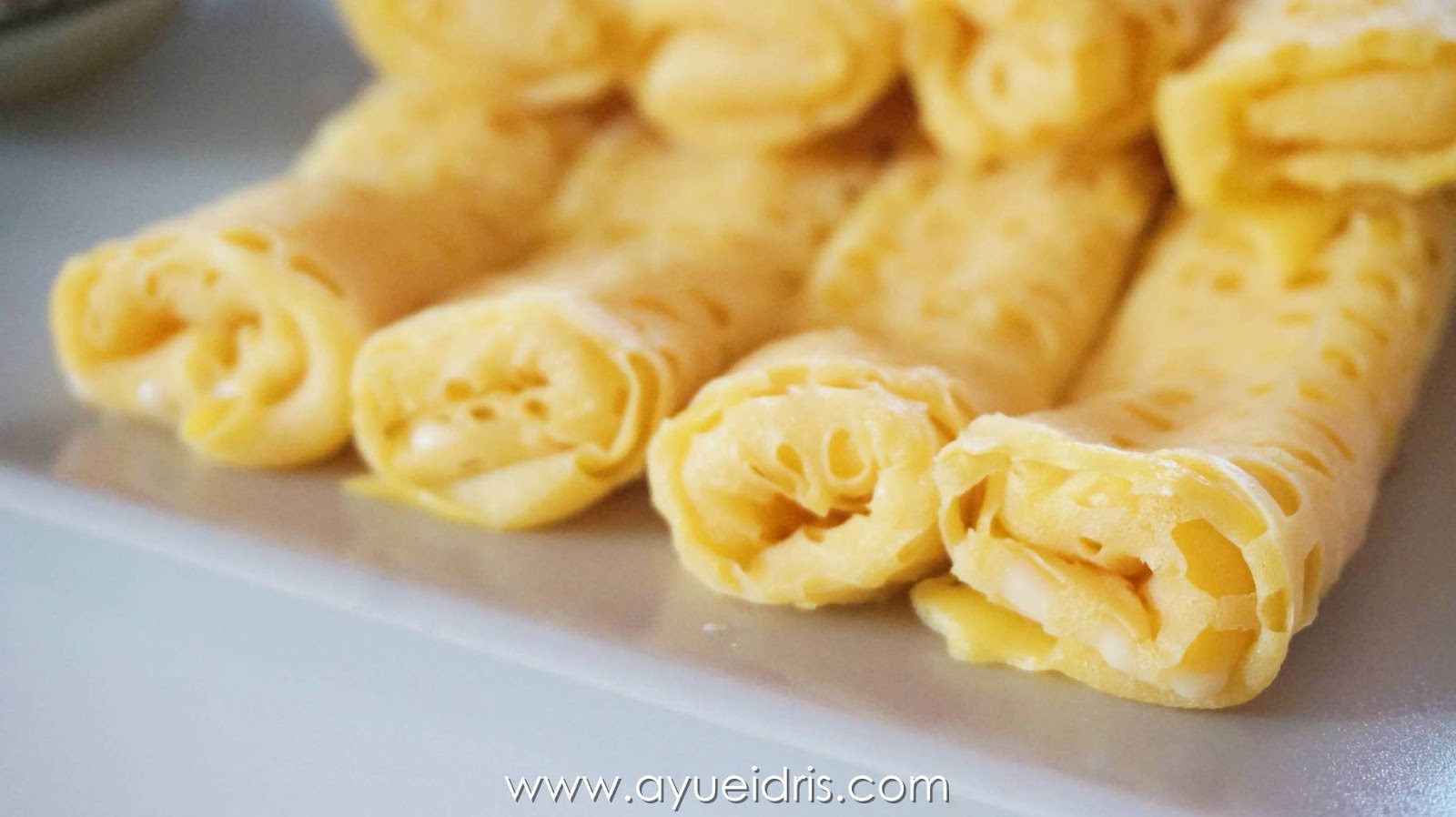 Resepi Roti Jala Cheese Roll Kari Ayam tanpa santan - Ayue 