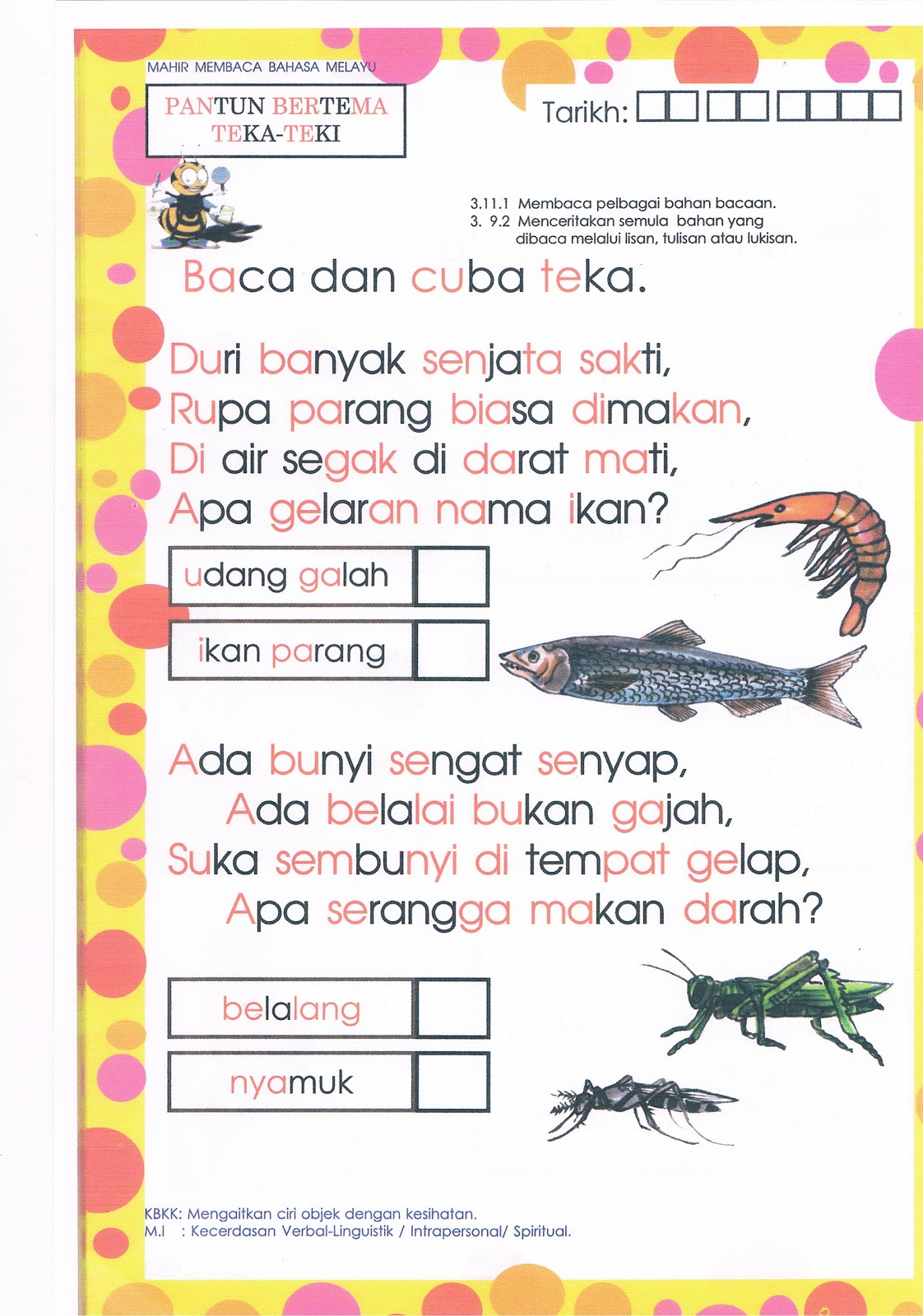 Blog Cikgu Zainora: Pantun teka-teki.
