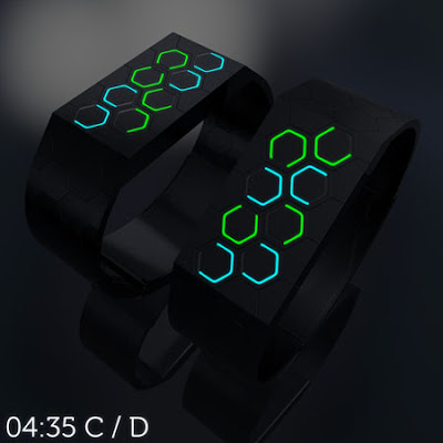 Konsep Hexagons LED Watch