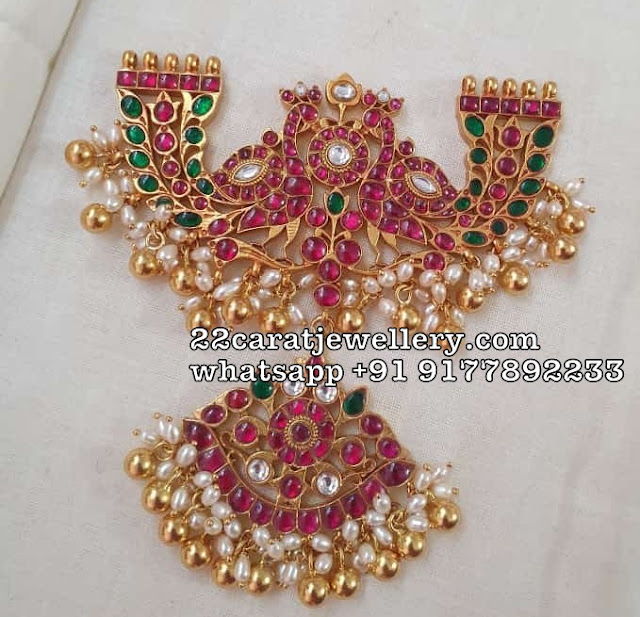 Exclusive Latest Silver Kundan Pendants 