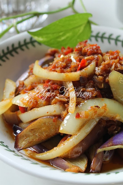 Terung Goreng Berlada Sedap - Azie Kitchen