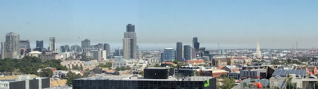 Photochemical smog over the city of Melbourne