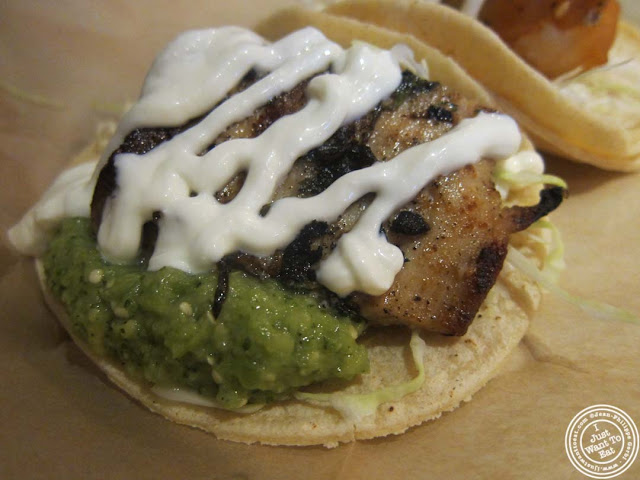 image of fish taco at Dorado, Tacos and Quesadillas in NYC, New York