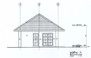 บ้านชั้นเดียว 2ห้องนอน1ห้องน้ำ1จอดรถ [บ้านทรงบาดาล092]