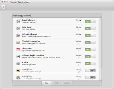 Cara Mengatur Waktu Delay StartUp Application Linux Mint