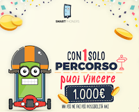 Logo Smartphonsers: scarica l'APP, viaggia sicuro senza telefono e vinci buoni carburante