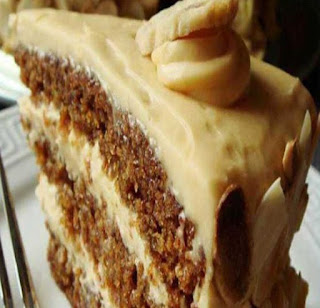 Butterscotch Cake with Caramel Icing