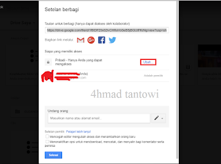 Cara Agar File dalam Google Drive dapat Di Akses Oleh Publik