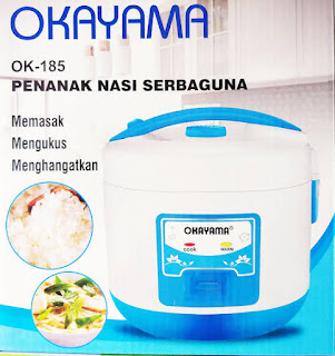 Rice Cooker Okayama OK-185 New 1,8 Liter 3 in 1 Magic Com