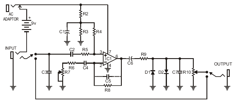 sirkitelektronika Rangkaian Efek Gitar 