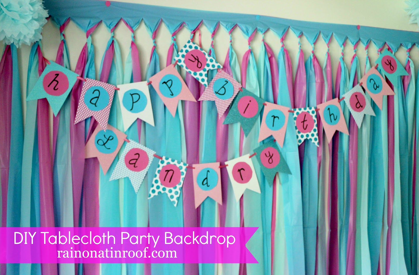  DIY  Party  Background for 5 or Less