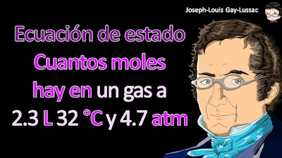 Una muestra de nitrógeno gaseoso almacenada en un recipiente de 2.3 L de volumen y a una temperatura de 32 ° C ejerce una presión de 4.7 atm. Calcule el número de moles de gas presentes.