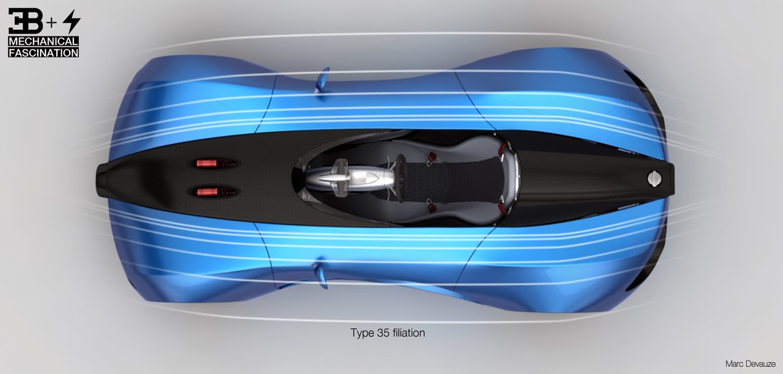 Bugatti Type Zero concept car of the future
