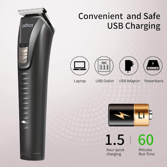 othos Multi-Functional Electric Grooming Hair Clipper Beard Trimmers Shaver Kit for Men Shaver