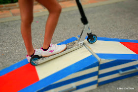 www.annecharriere.com, piste skateboard, peinture bois, 