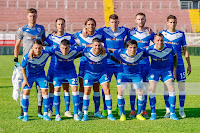 BRESCIA CALCIO. Temporada 2019-20. Jesse Joronen, Donnarumma, Torregrossa, Magnani, Jaromír Zmrhal, Andrea Cistana. Nikolas Špalek, Sabelli, Dimitri Bisoli, Tonali, Martella. BRESCIA CALCIO 2 🆚 REAL VALLADOLID C. F. 1 Sábado 10/08/2019, 18:30 horas. Partido amistoso. Mantua, Italia, estadio Danilo Martelli: 1.500 espectadores. GOLES: ⚽0-1: 18’, Sandro. ⚽1-1: 30’, Torregrossa. ⚽2-1: 90+2’, Morosini.