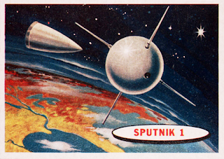 1958 Topps : Space Cards Bubble Gum - Sputnik 1
