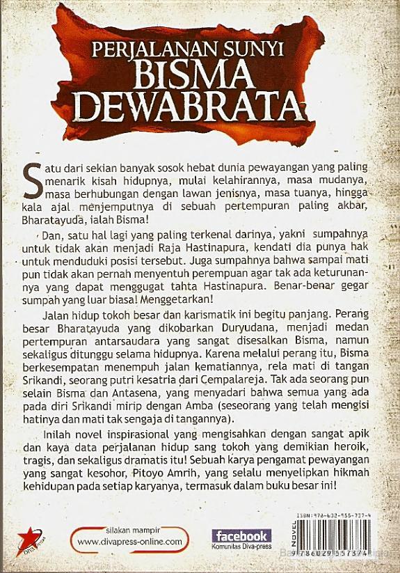 Novel Terlaris: Perjalanan Sunyi Bisma Dewabrata - Pitoyo 