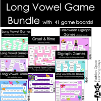 Long Vowel Game Bundle 41 Game Boards