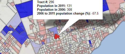  maps the population information captured past times the  New The Canadian Census on Google Maps