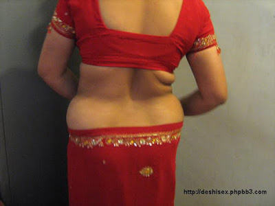 Desi Aunty Lal Saree Blaouse Khola Boro Pasar Cobi