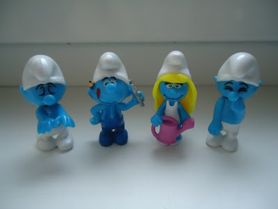 Smurf Figures Collection lot x 4 Smurfs