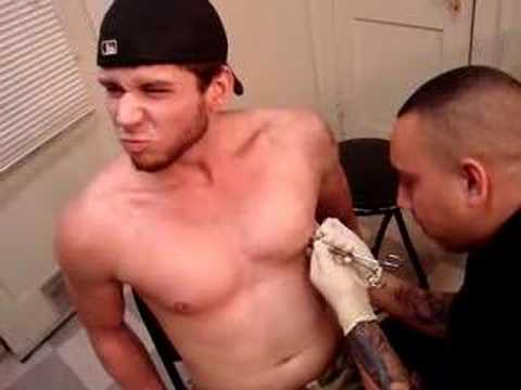 about nipple piercing. nipple piercing the needle