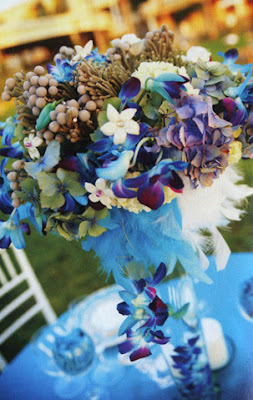 Blue Wedding Centerpieces