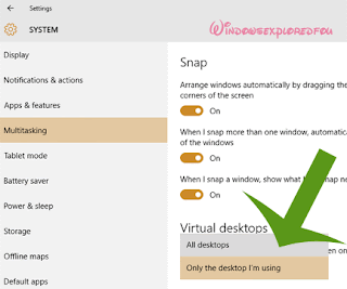 display all desktops in task bar of windows 10