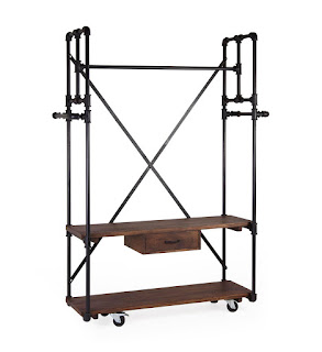 estanteria ruedas perchero industrial