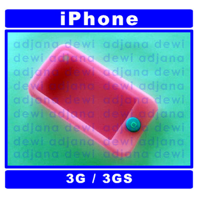 ( 1205 ) Jual Case iPhone 3G 3GS Pink Silikon Soft Rubber Cover With Home Button Aksesories Handphone