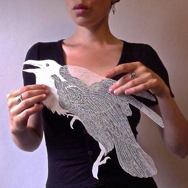 awesome plain paper art by Maude White