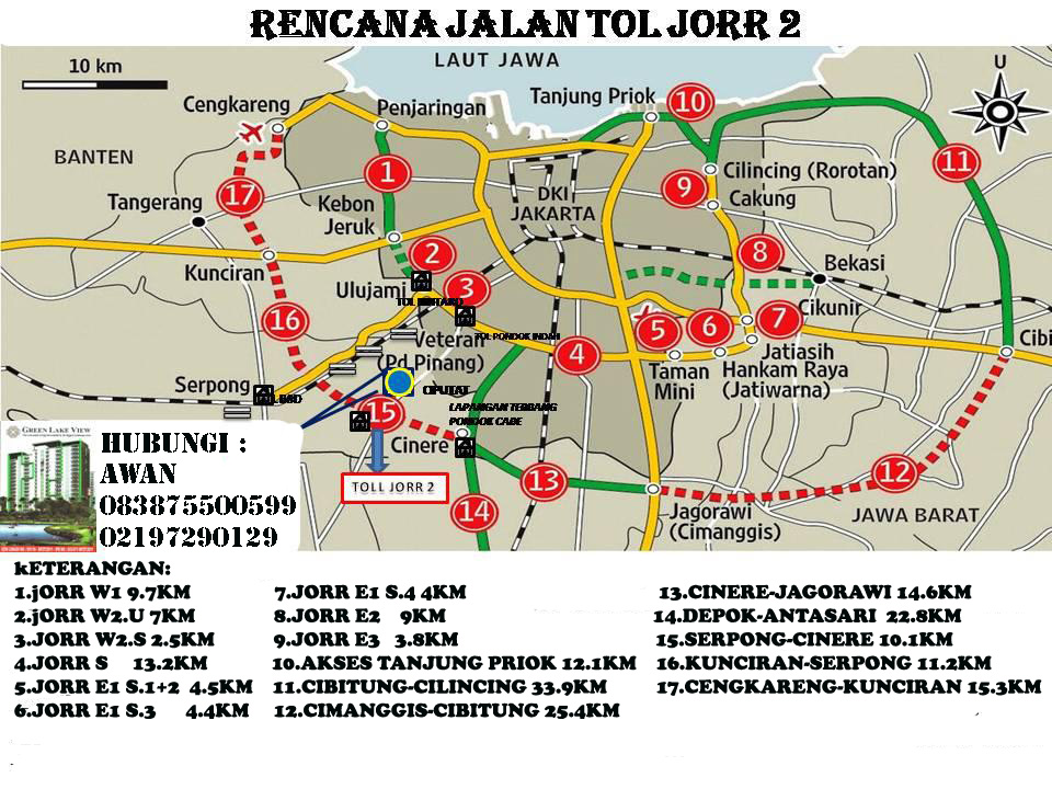 APARTEMEN GREEN LAKE VIEW GLV PLAN JORR  2 