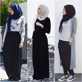 Elegant hijab street style