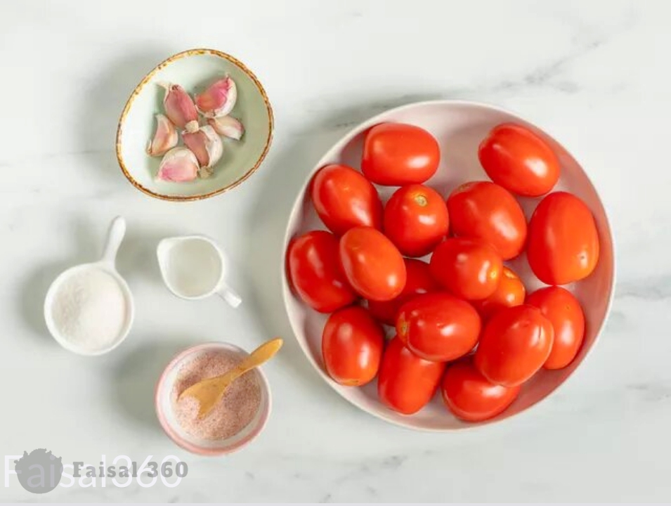 How to make Marinated tomatoes with garlic