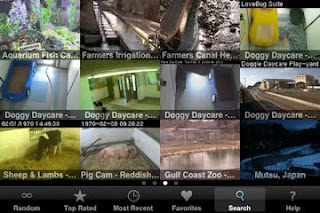 iSpy Cameras  app menu