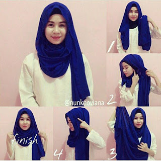 tutorial hijab simple