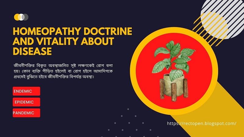 Homeopathy doctrine and vitality about disease