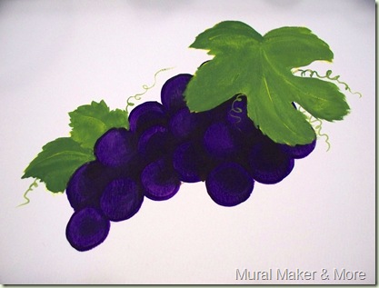 How to paint grapes