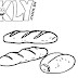 Desenhos de Pão para Colorir