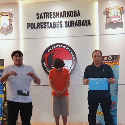 Pekerja Serabutan, Pengedar Sabu di Tangkap Satnarkoba Polrestabes Surabaya