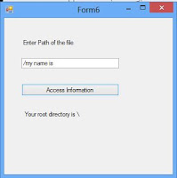 How to get root directory information of the specified path in ASP.NET